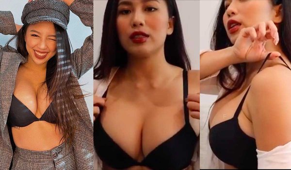 灣正妹蔓綾黑色Bra-親身示範正確穿內衣方法.jpg