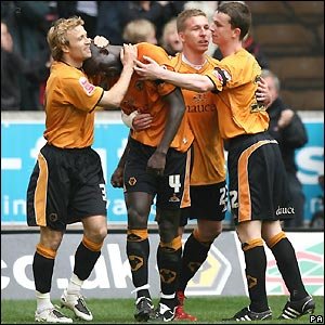 Wolves 1-0 Plymouth Seyi George Olofinjana nets the winner at Molineux but it is not enough to rob Watford of the last play-off place.jpg